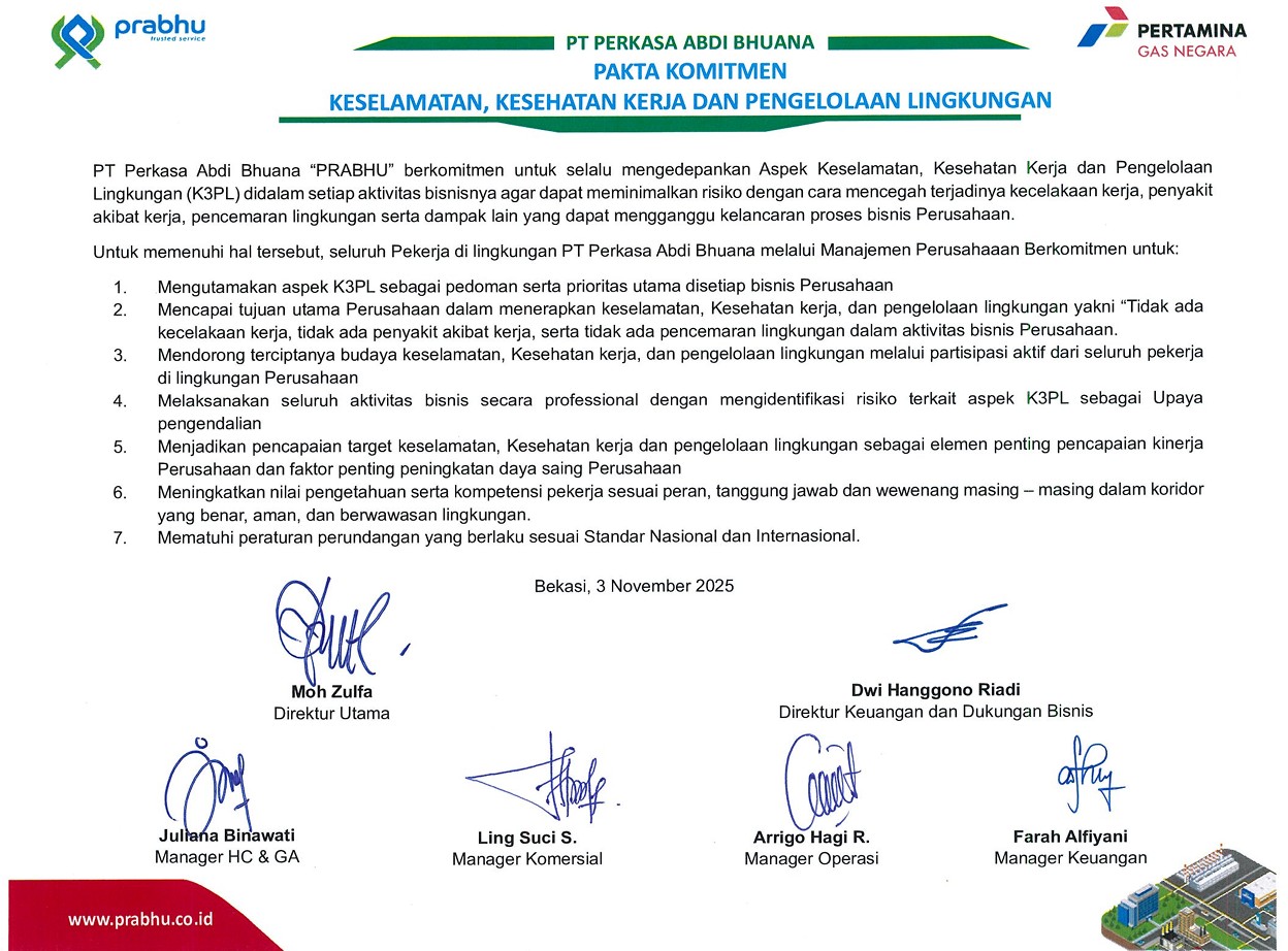 Pakta Komitmen K3PL